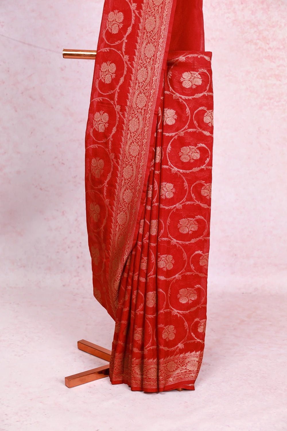 Red Banarasi Georgette Saree
