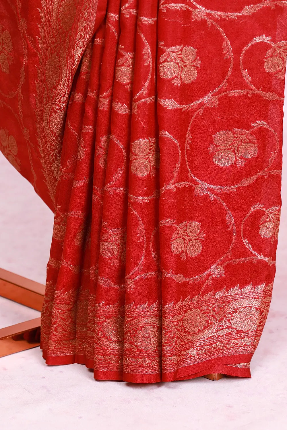 Red Banarasi Georgette Saree