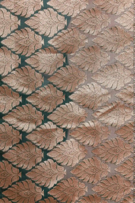 Dark Green Banarasi Saree