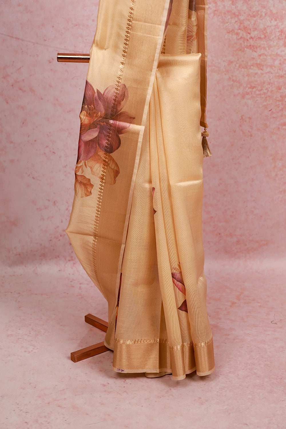 Golden Kerala Tissue Saree