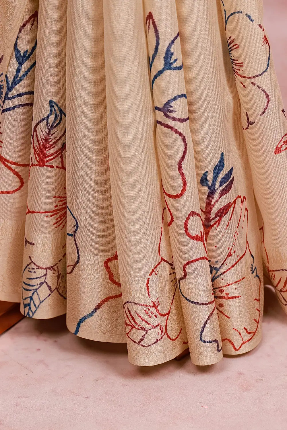 Golden Kerala Tissue Saree