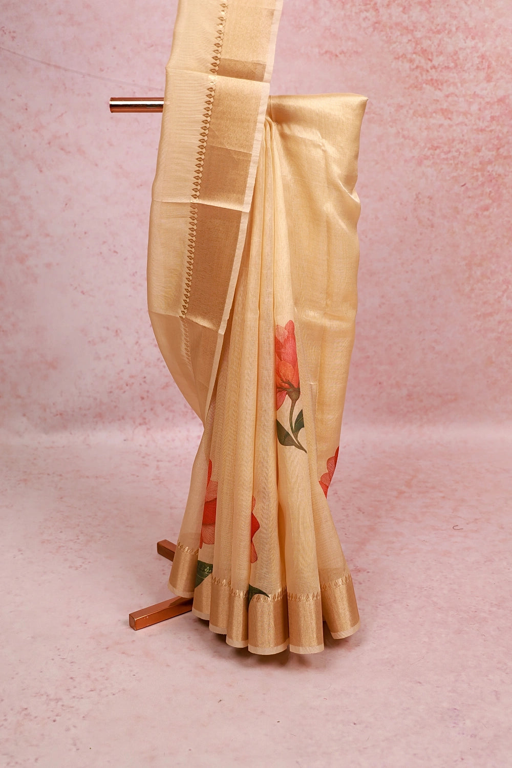 Golden Kerala Tissue Saree - Seematti