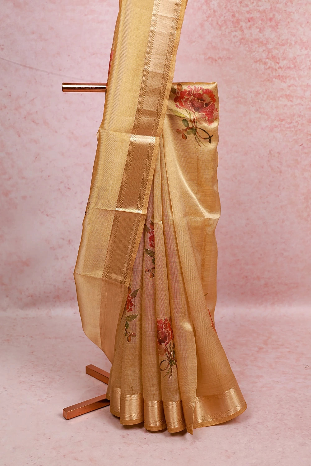 Golden Kerala Tissue Saree