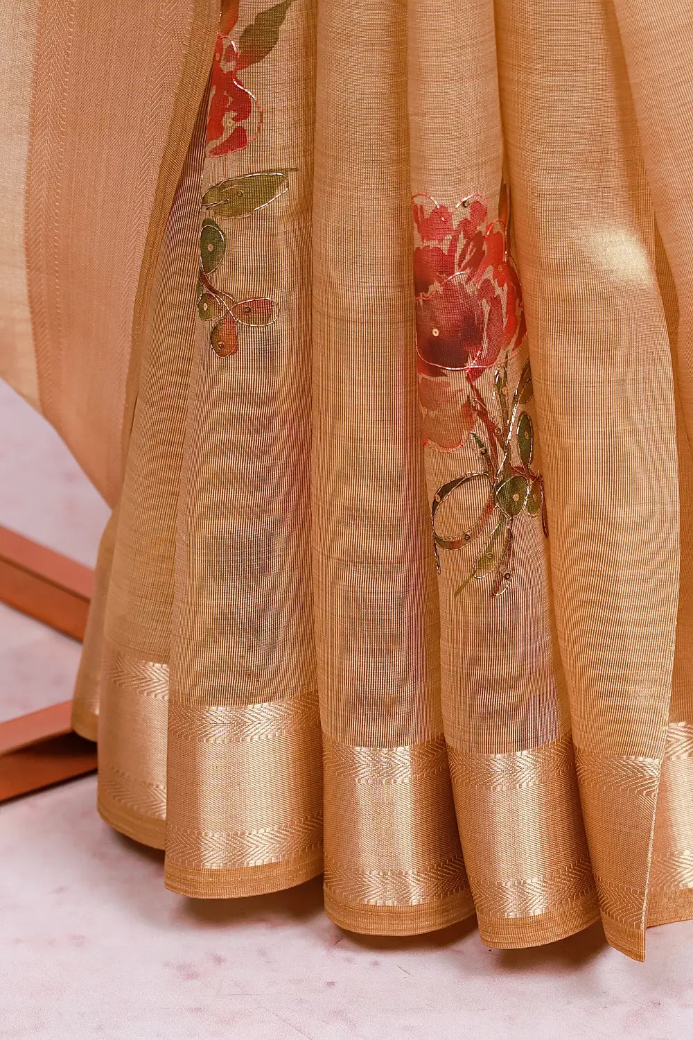 Golden Kerala Tissue Saree