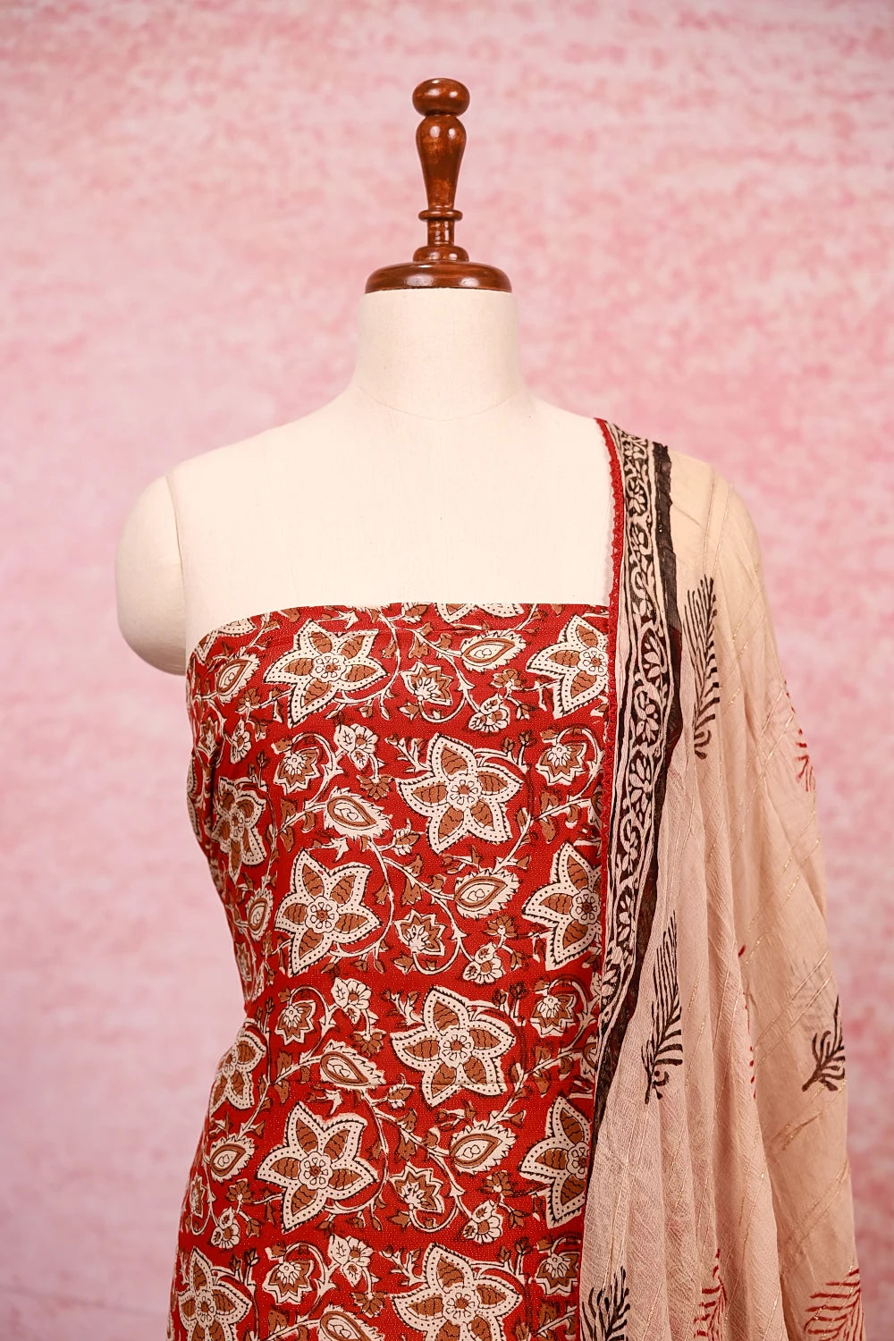 Multicolour Masculine Printed Unstitched Churidhar Material