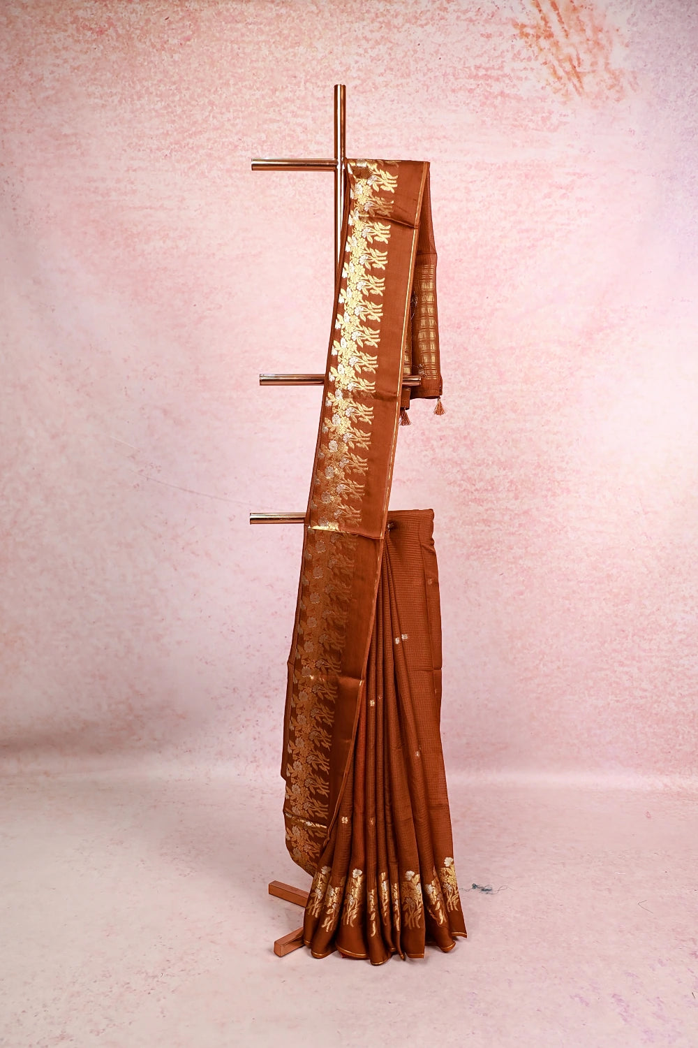 Light Brown Soft Silky Kota Saree