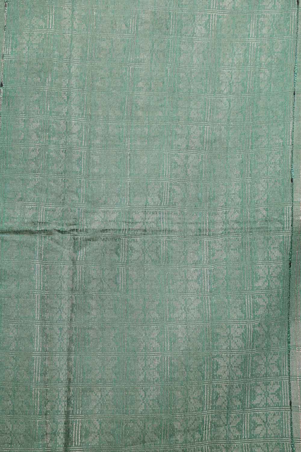 Green Semi Tussar Saree