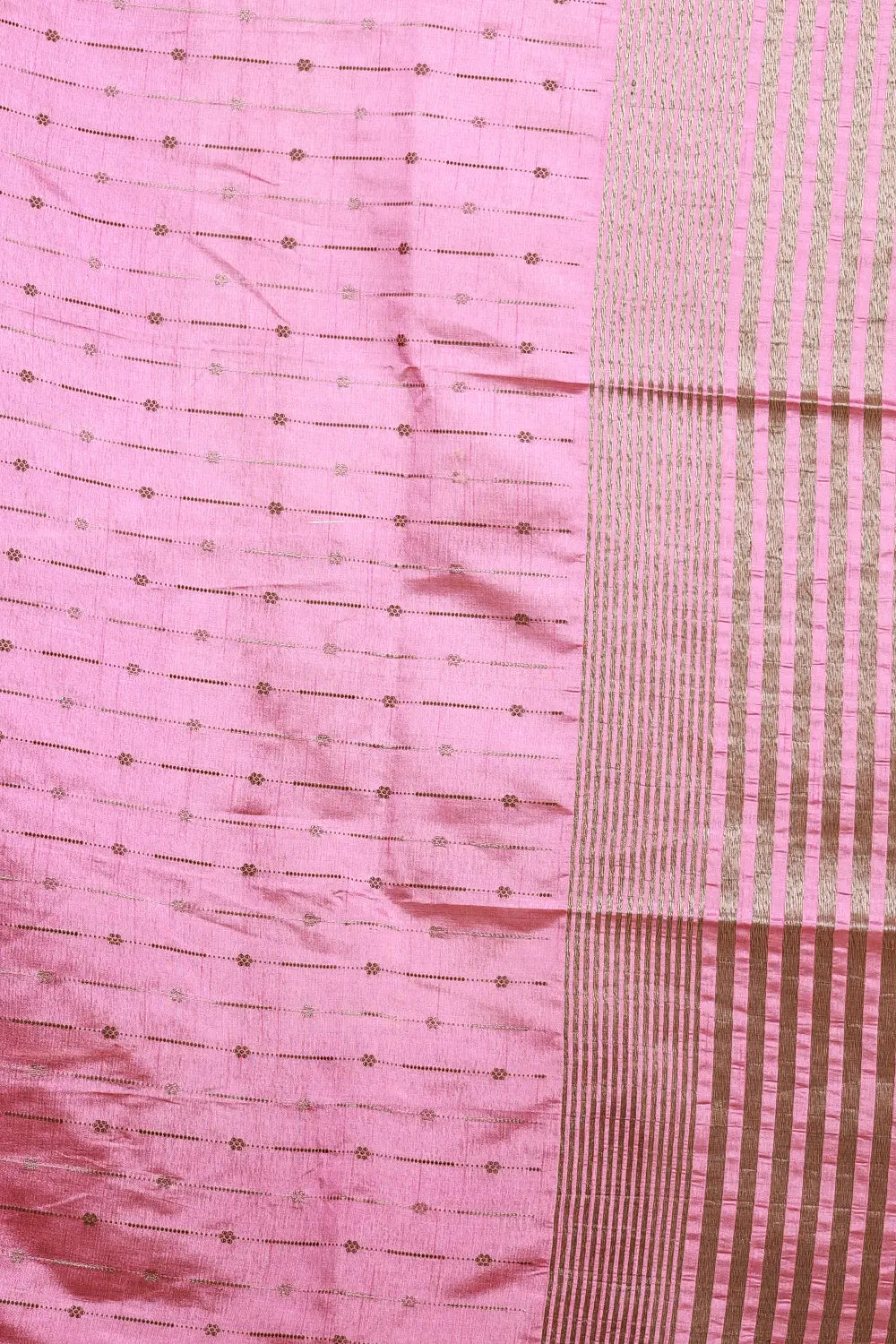 Onion Pink Semi Silk Saree