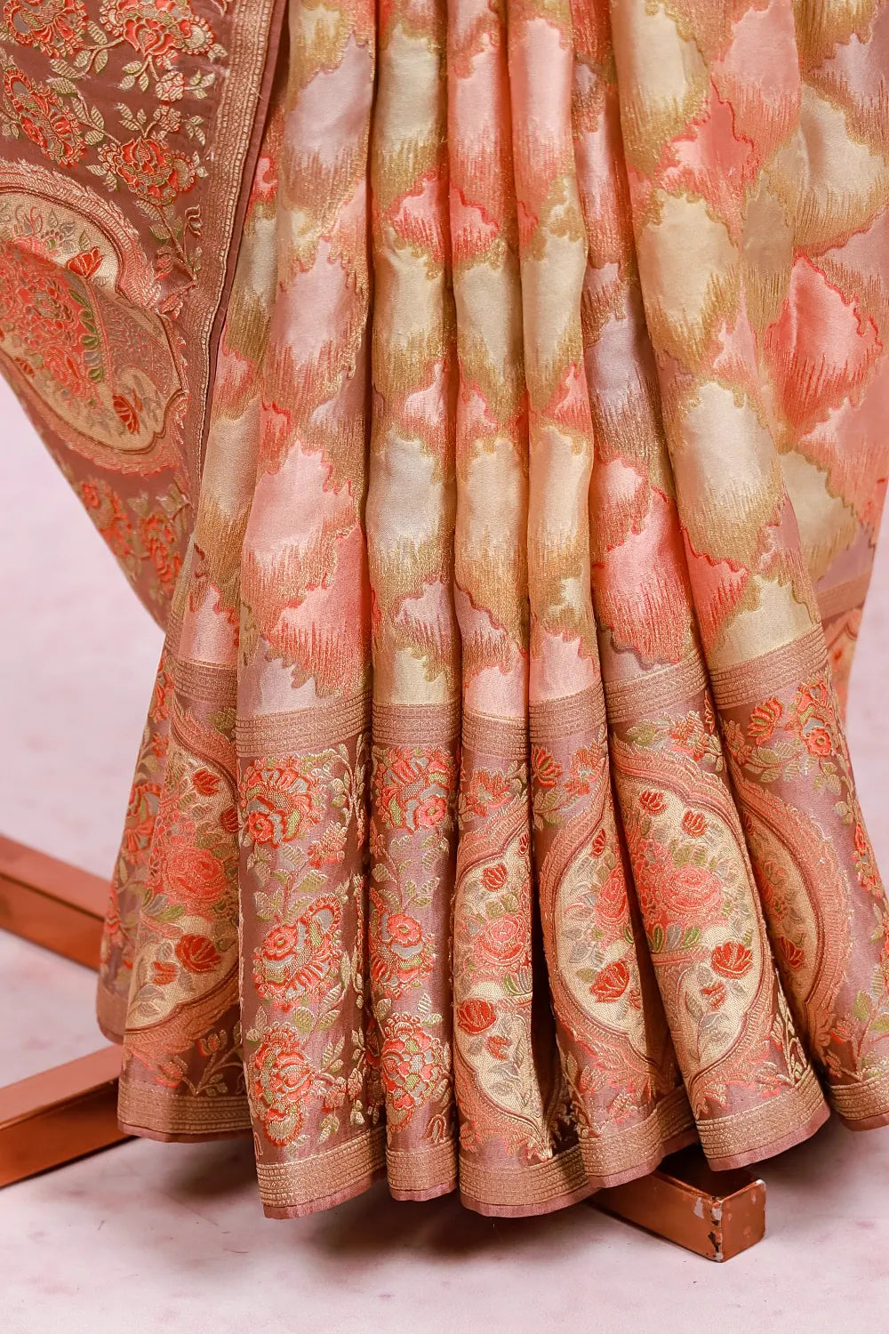 Multi Color Crepe Saree