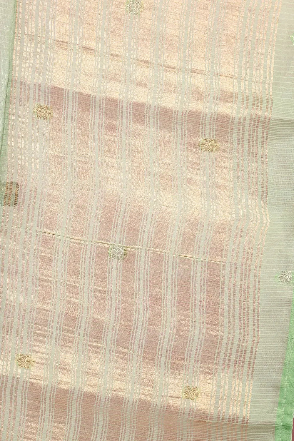 Light Green Tussar Banarasi Saree