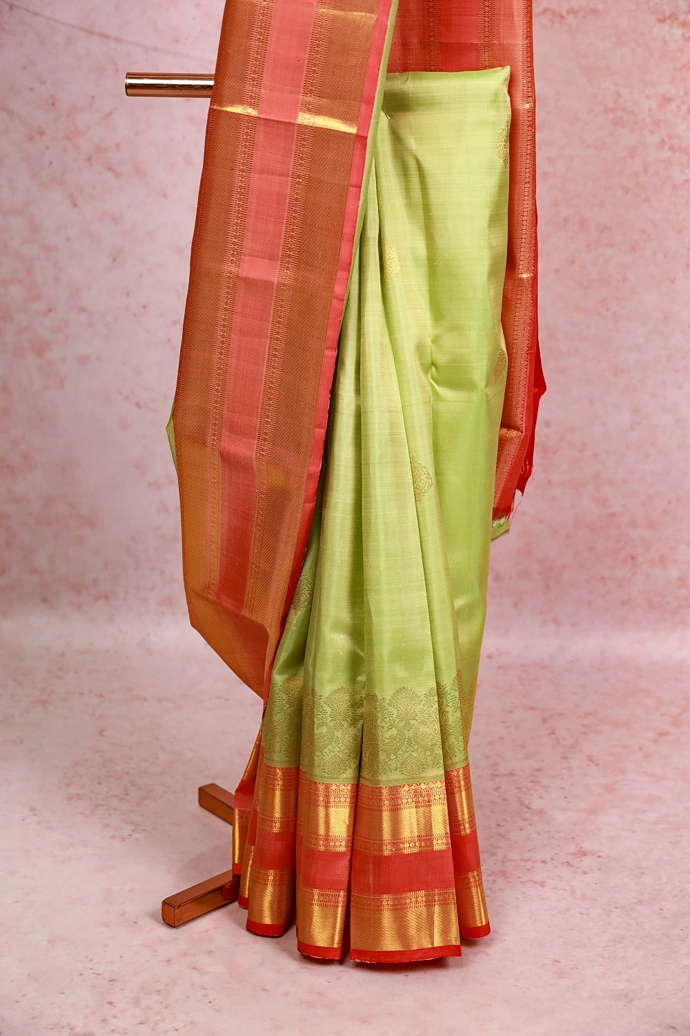 Pastel Green Kancheepuram Silk Saree
