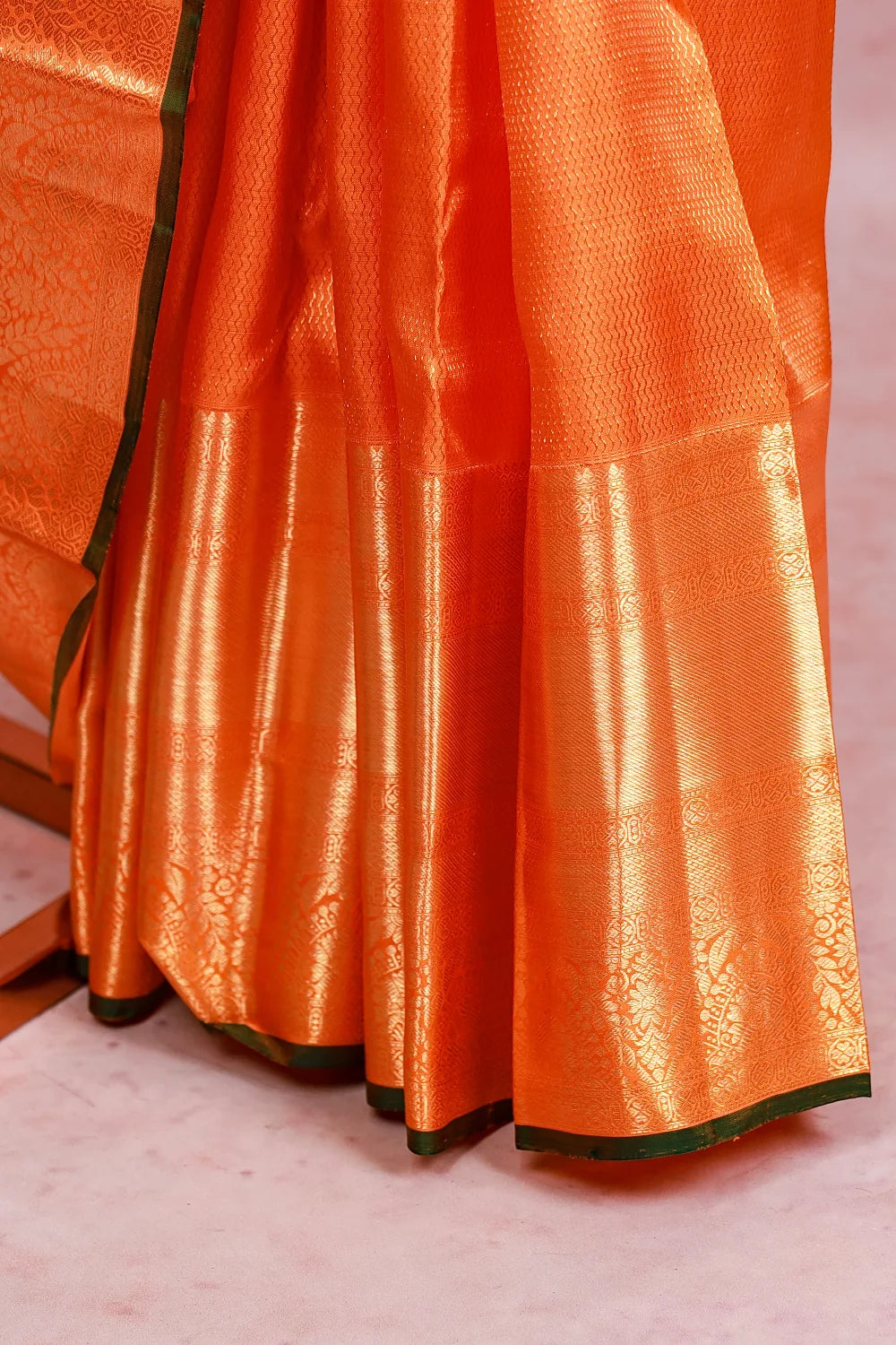 Mango Yellow Kancheepuram Silk Saree