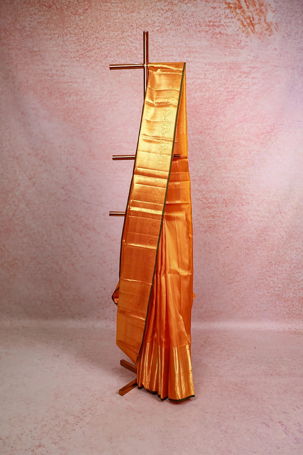 Mango Yellow Kancheepuram Silk Saree
