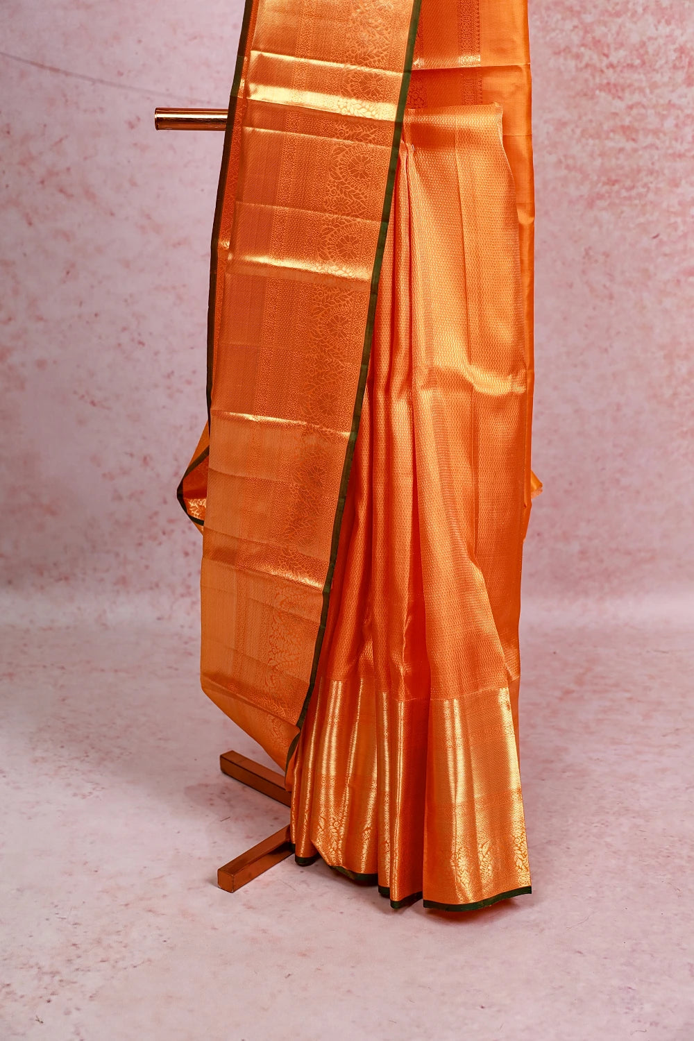 Mango Yellow Kancheepuram Silk Saree