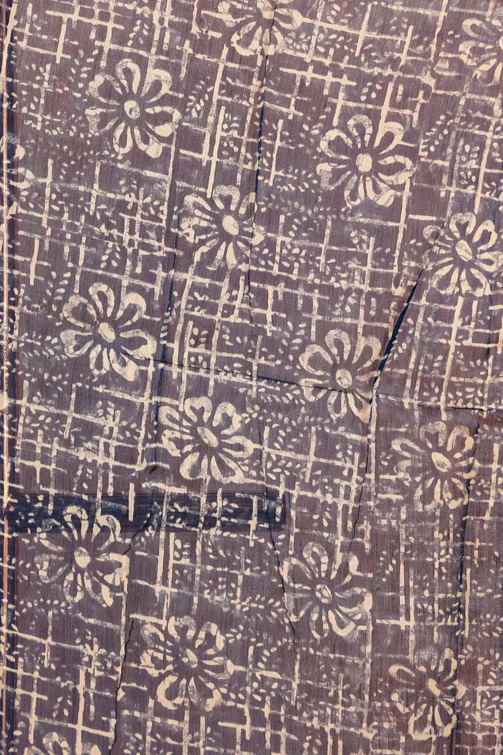 Blue Chanderi Silk Saree