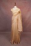 Sandal Colour Semi Jute Saree