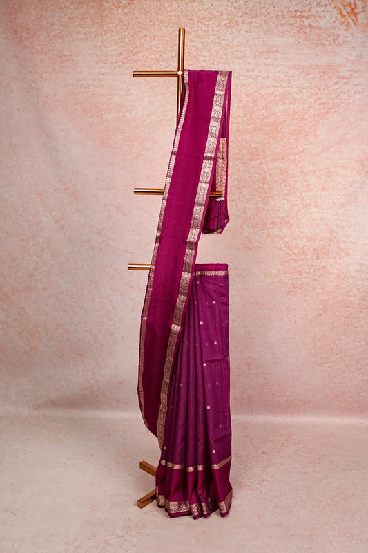 Purple Silky Kota Saree