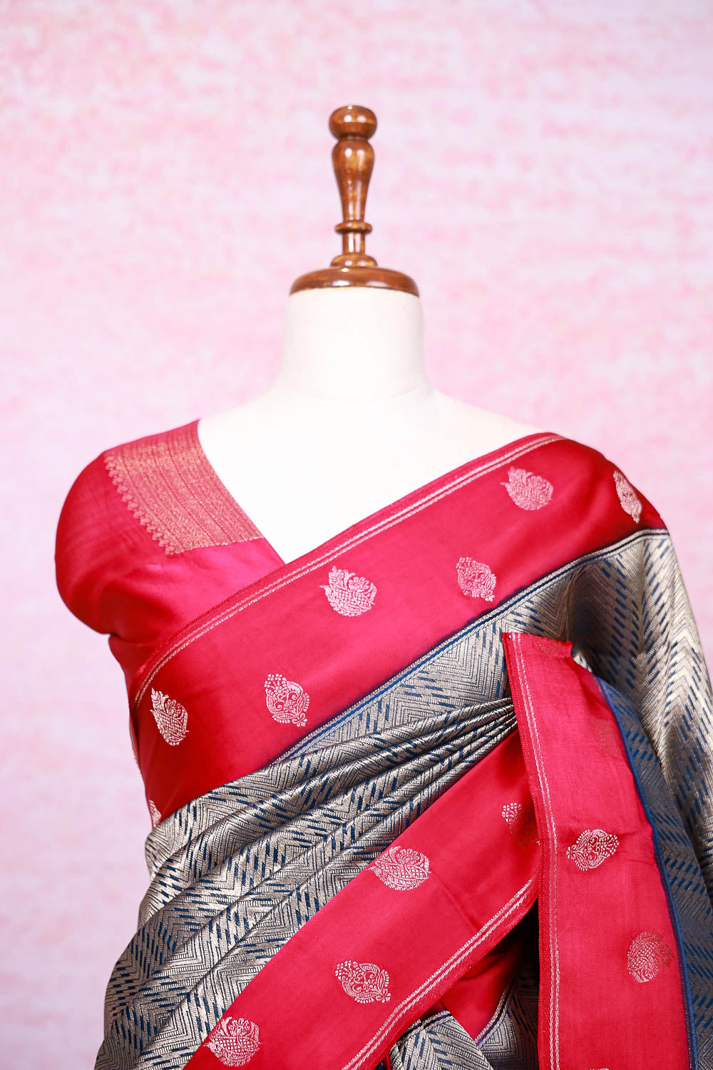 Blue Semi Tissue Saree - Seematti