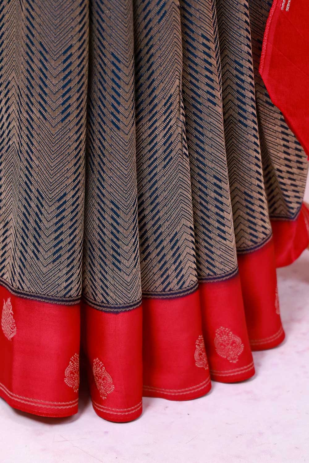 Blue Semi Tissue Saree - Seematti