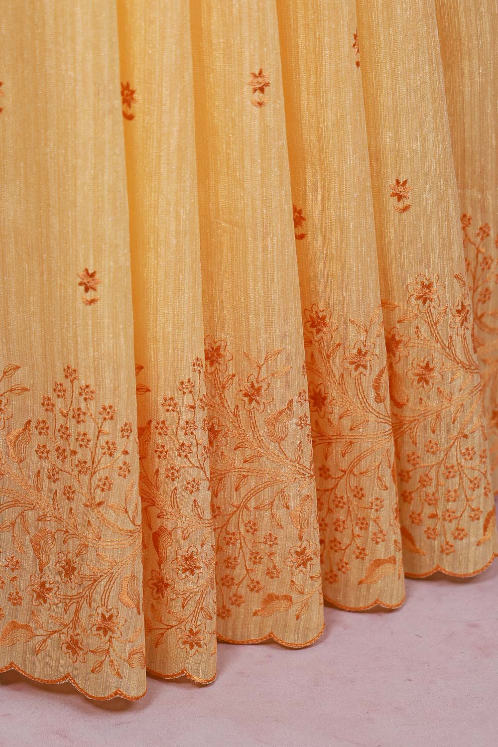 Sandal Semi Jute Saree