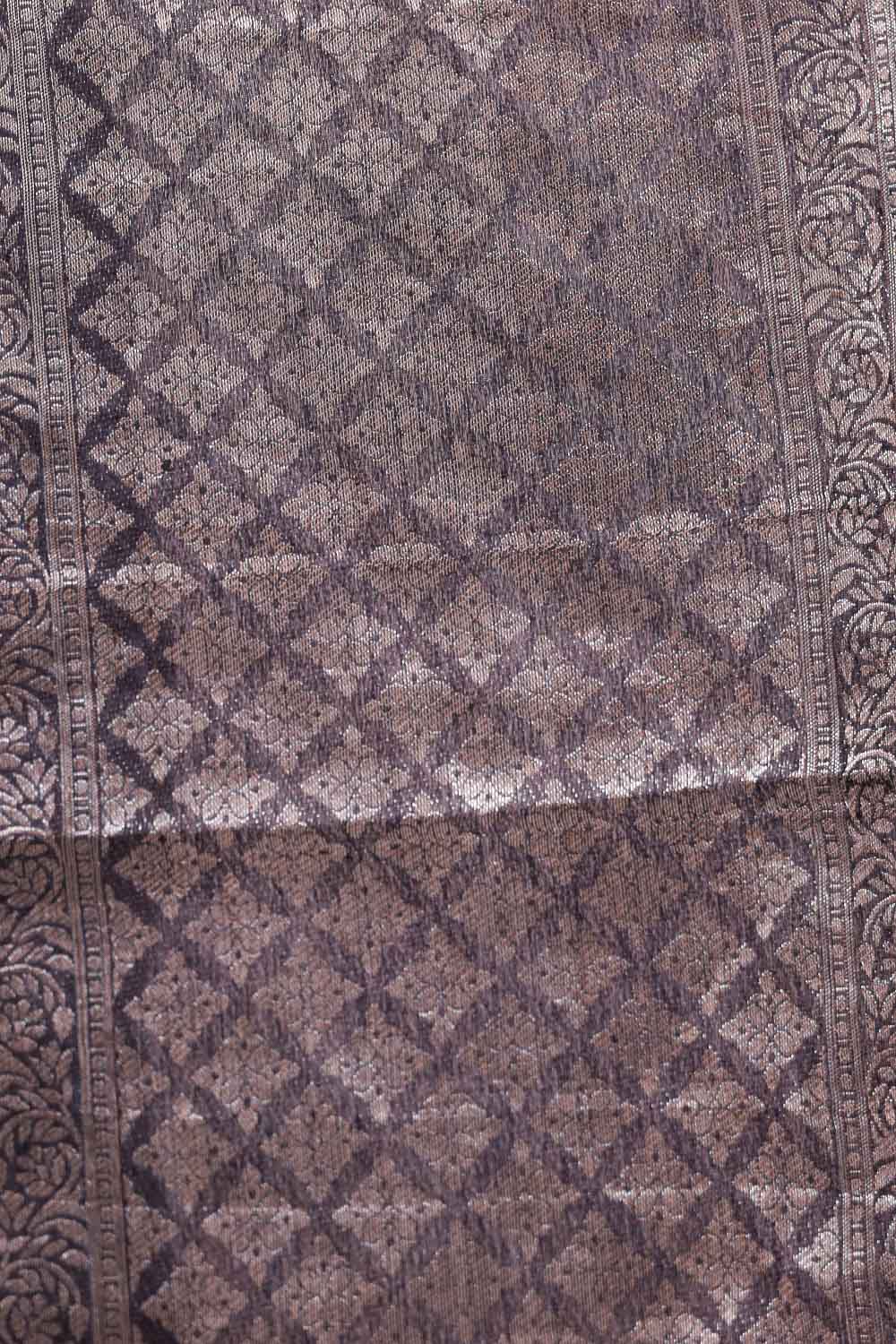Black Semi Banarasi Saree
