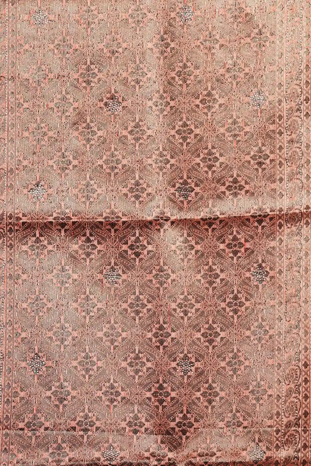 Onion Colour Semi Jute Saree
