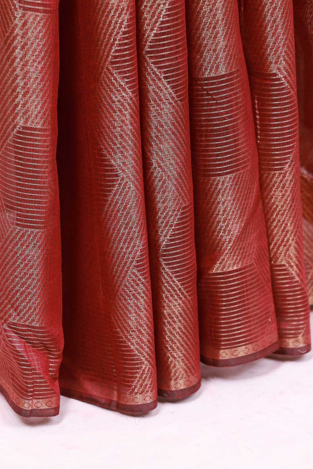 Brown Semi Silk Saree