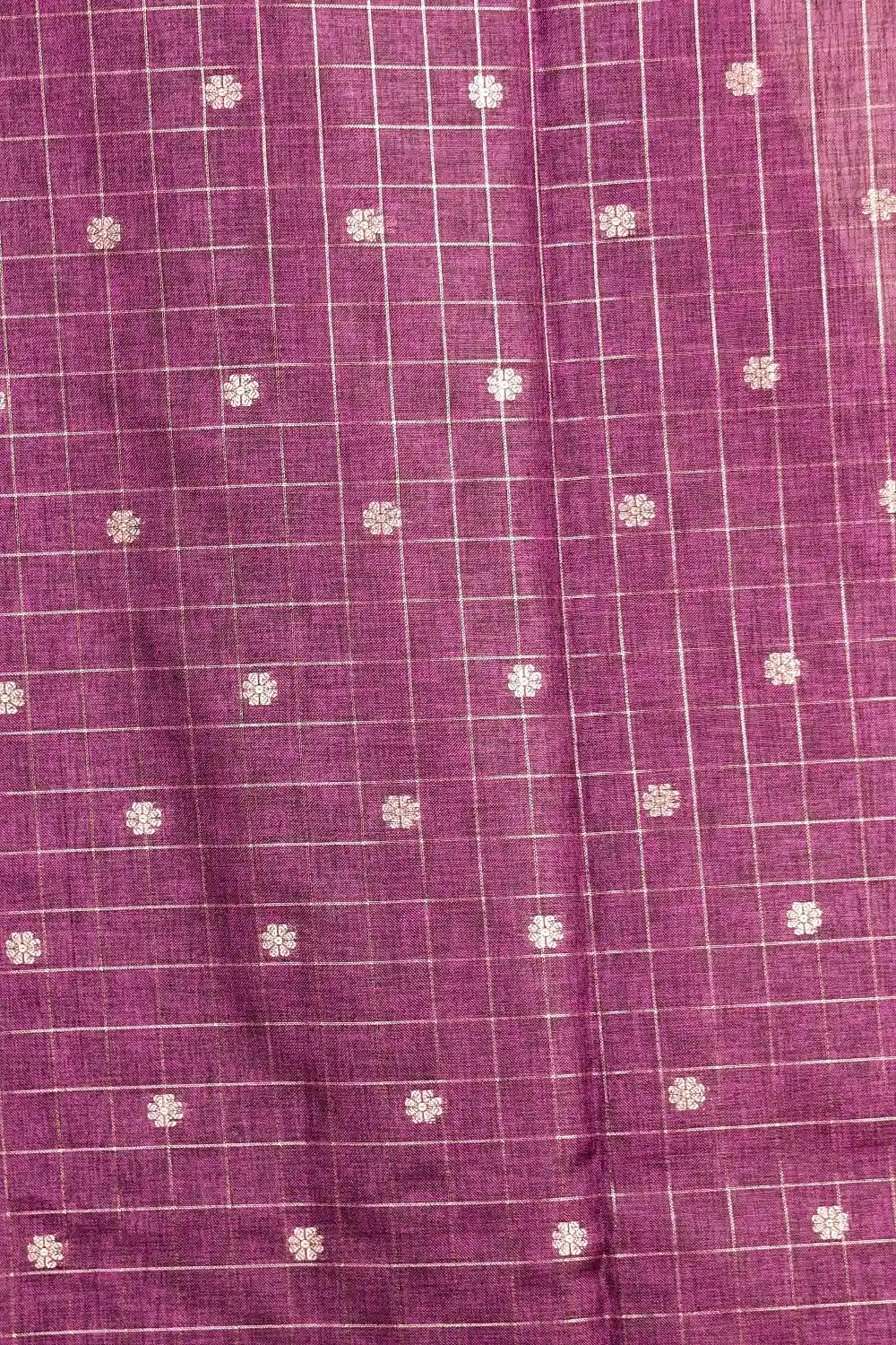 Violet Semi Silk Saree
