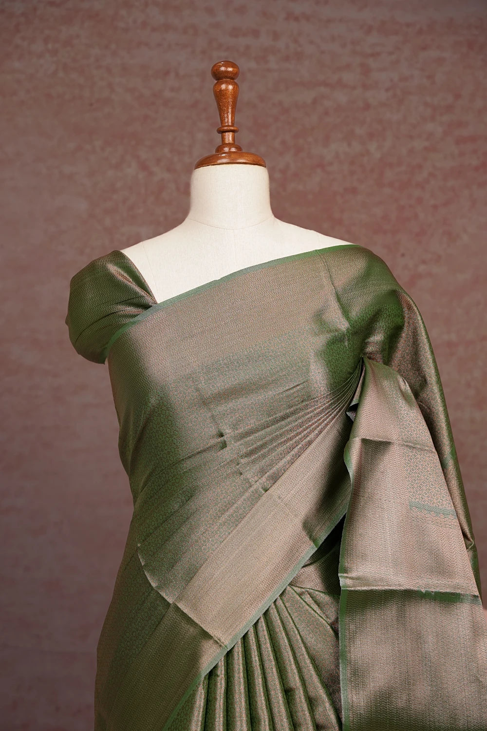 Green Semi Tissue Saree