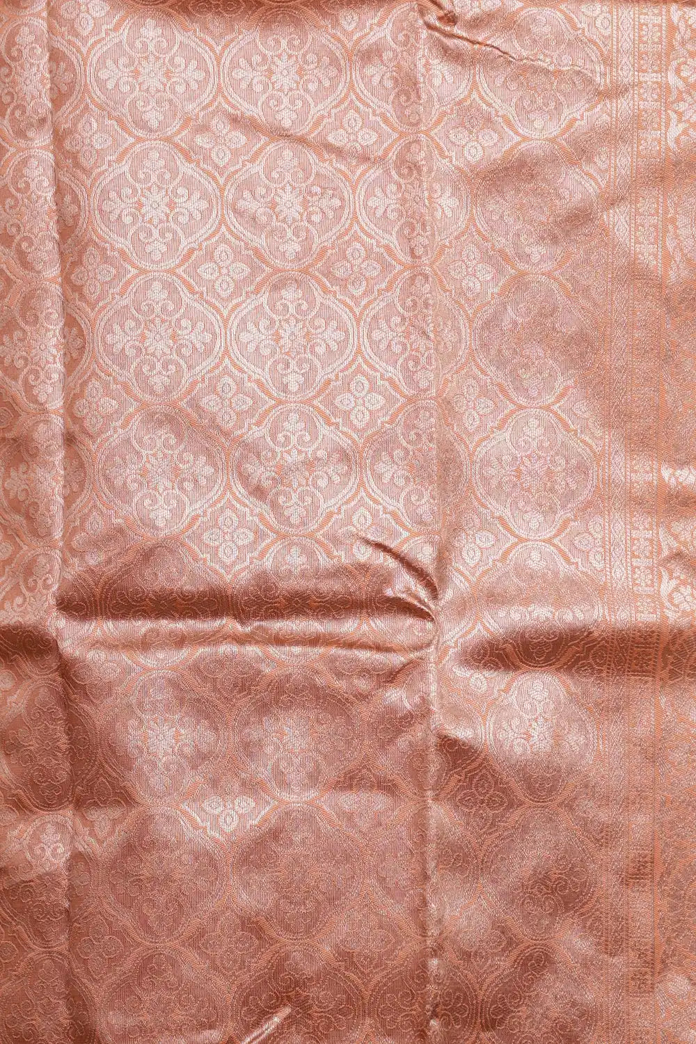 Peach Semi Silk Saree