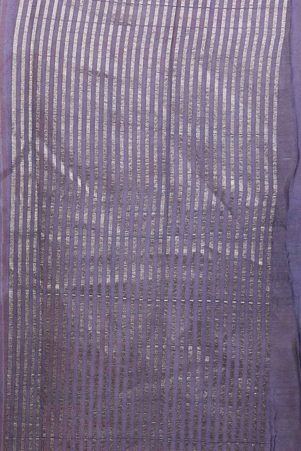 Blue Chanderi Silk Saree