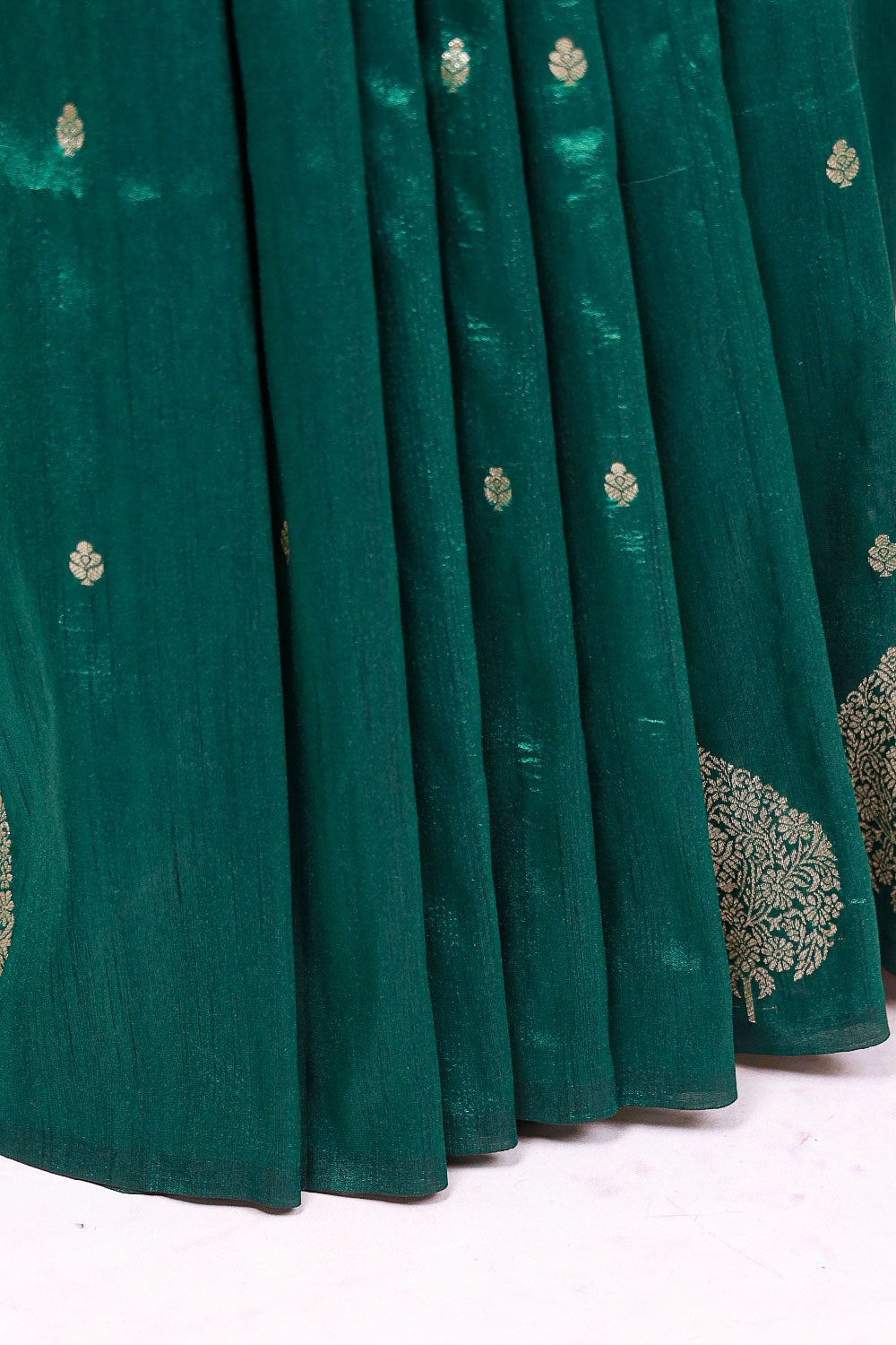 Green Semi Jute Saree