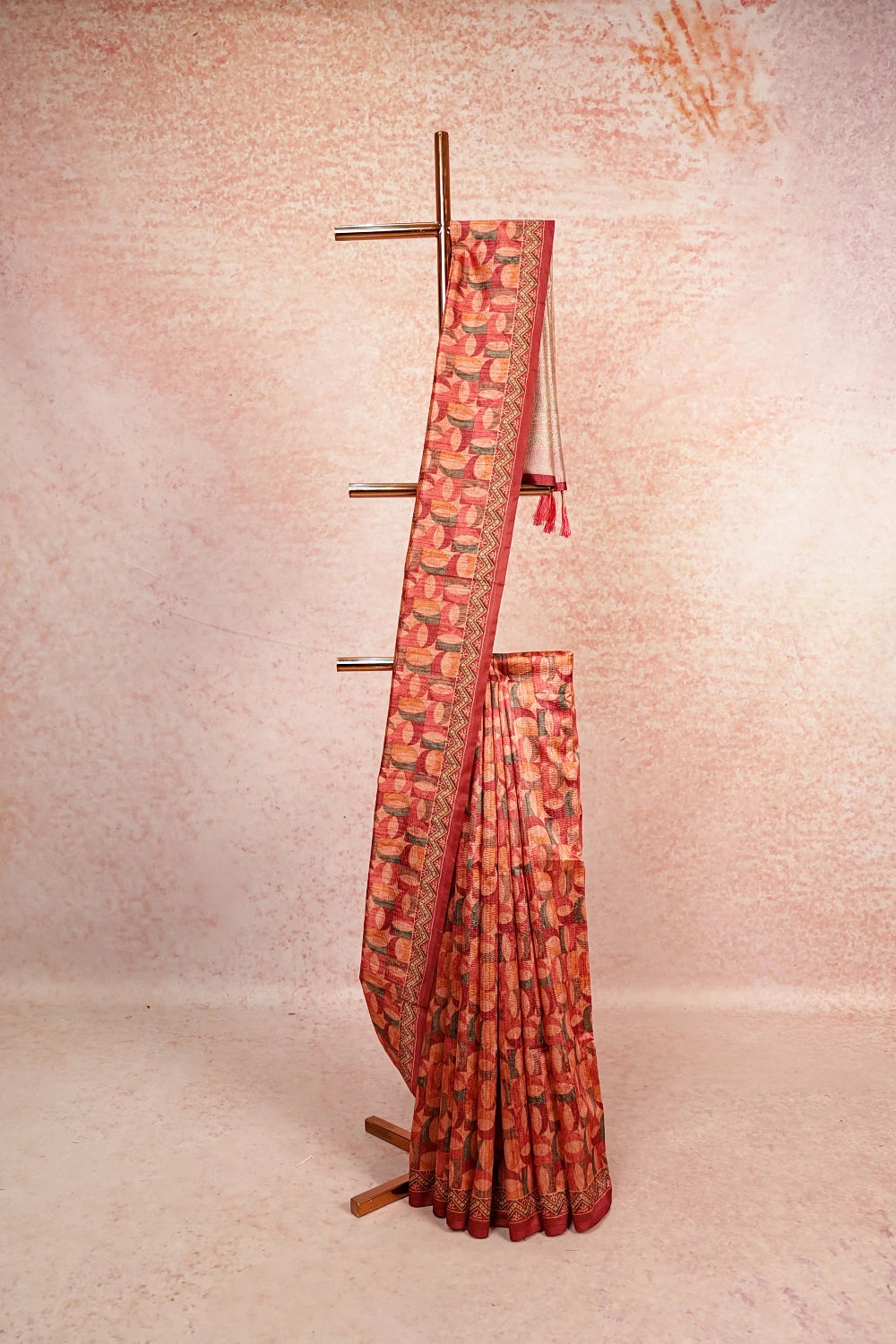 Multi Colours Semi Tussar Saree