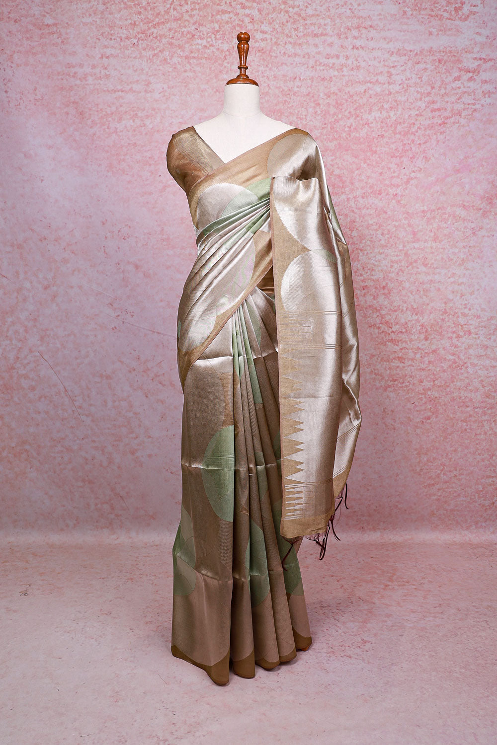 Silver Semi Tissue Saree