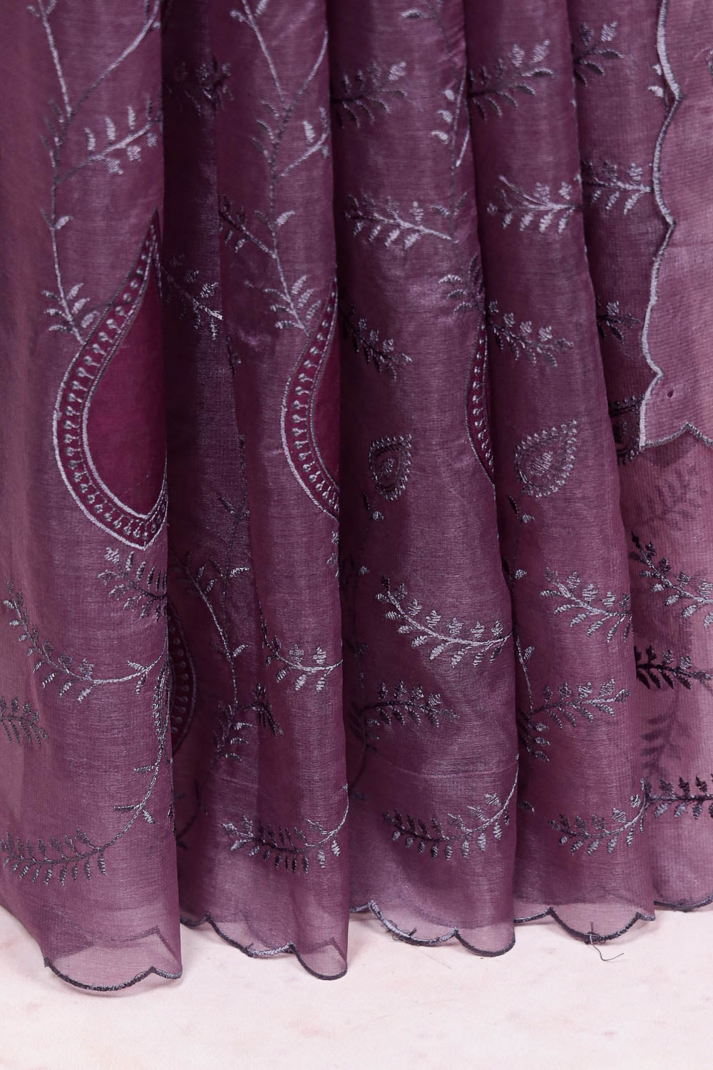 Purple Organza Saree