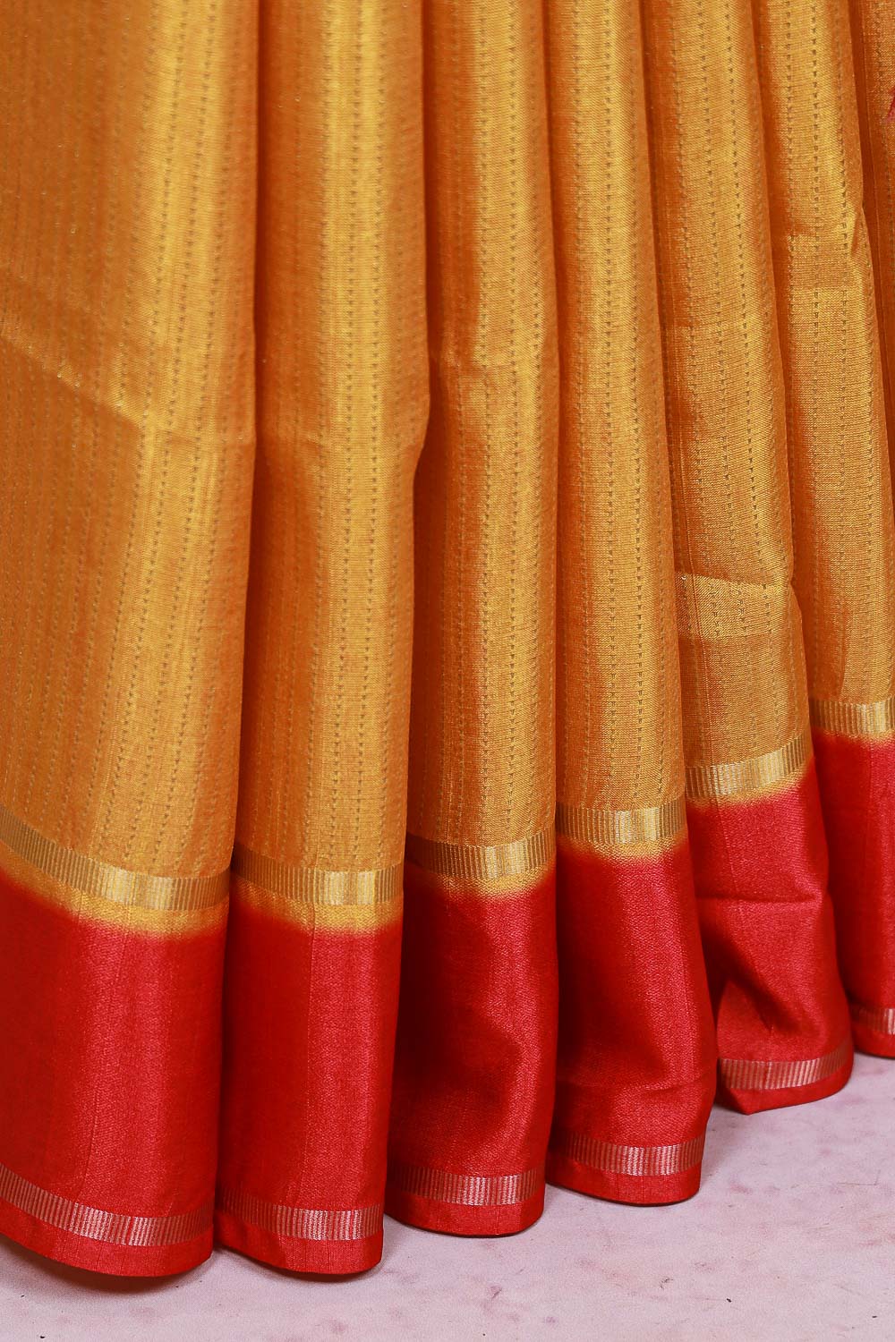 Yellow Semi Tussar Saree - Seematti