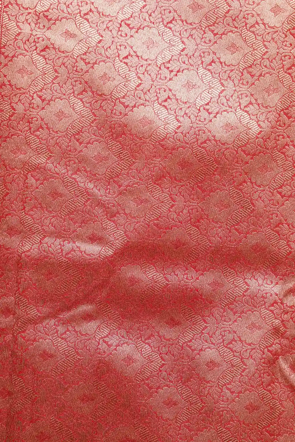 Cream Banarasi Silk Saree