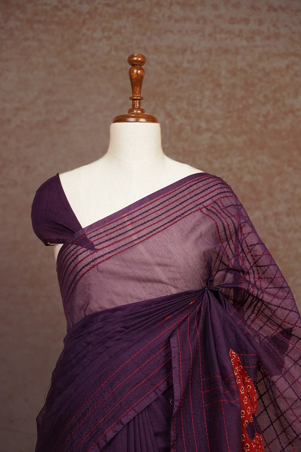 Dark Violet Kota Saree