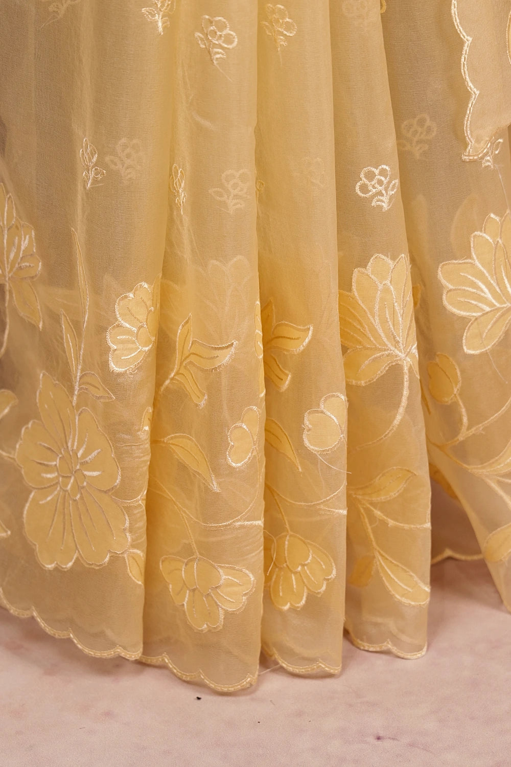 Sandal Organza Saree