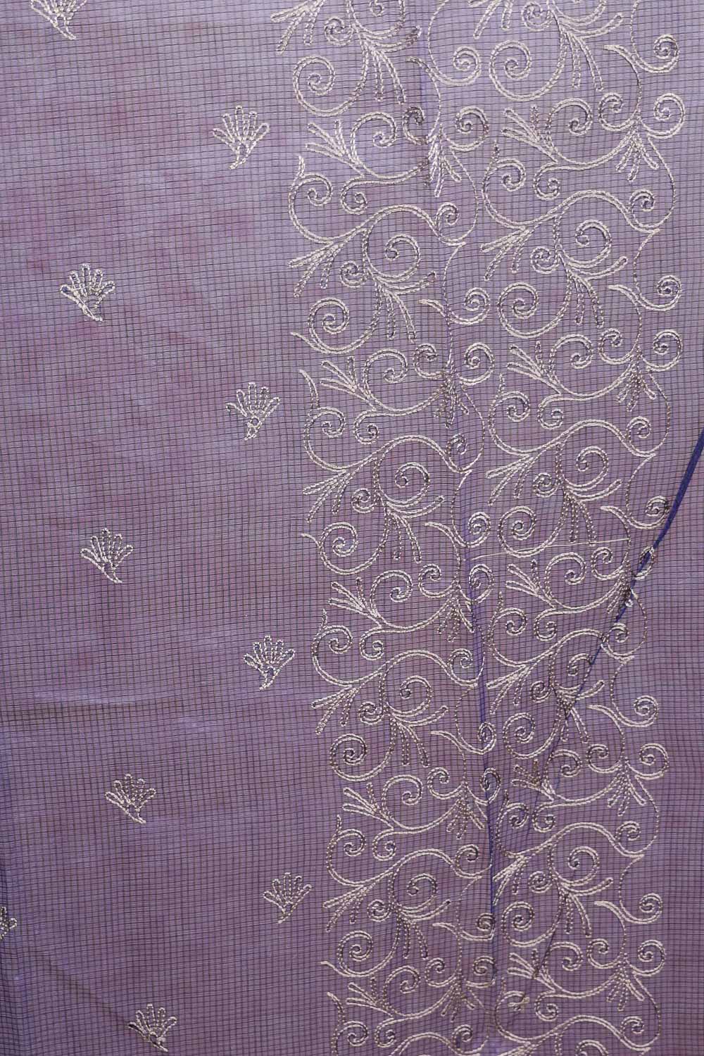 Navy Blue Net Kota Saree