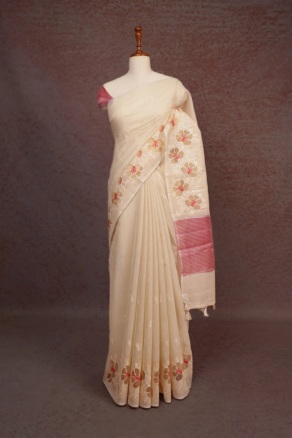 Silver Tissue Saree