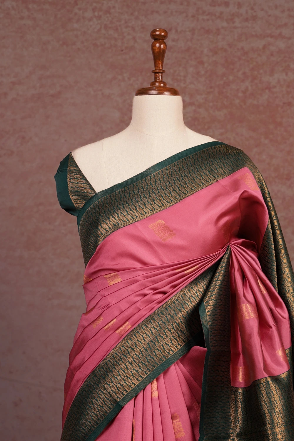 Onion Colour  Semi Silk Saree