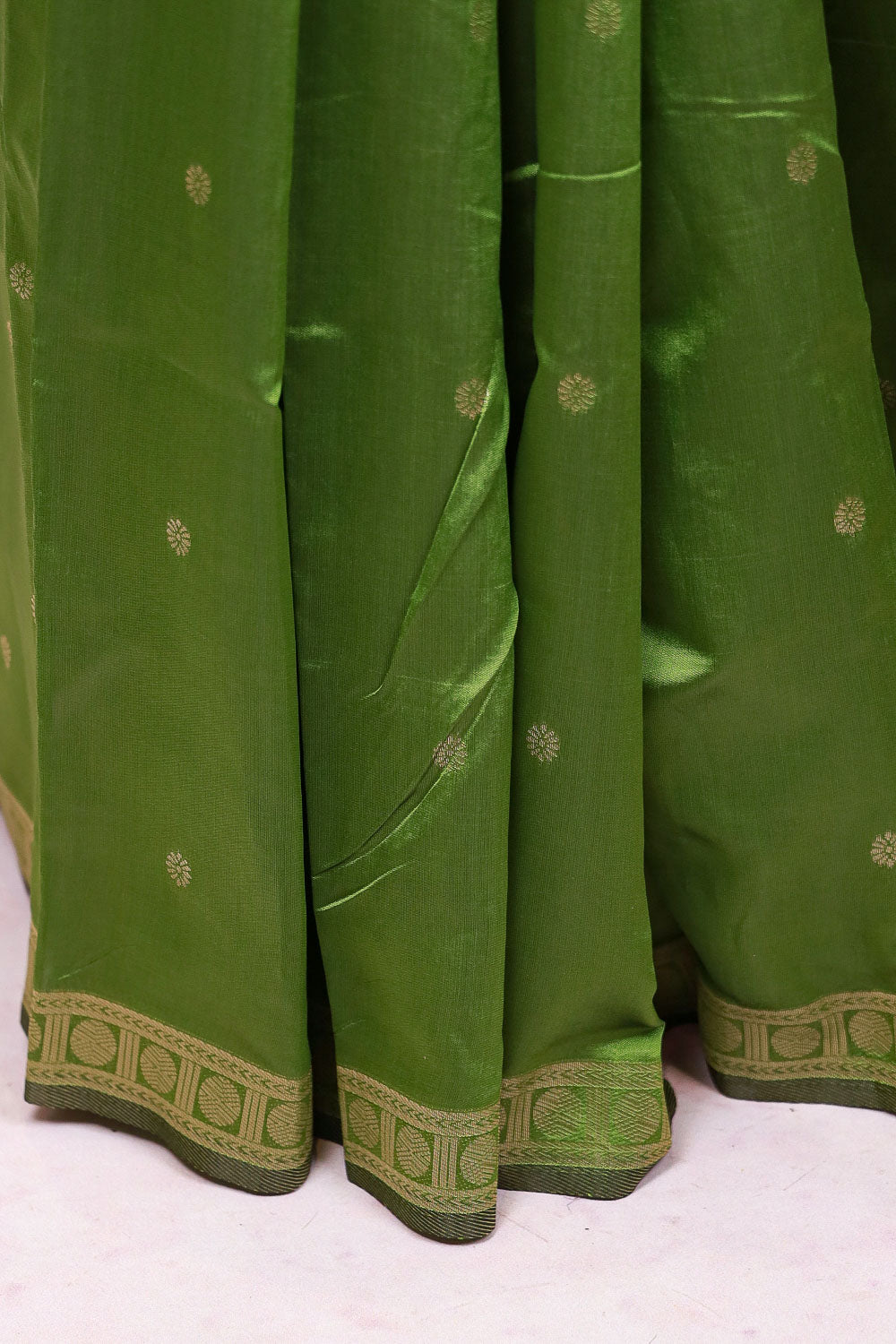 Green Semi Silk Saree