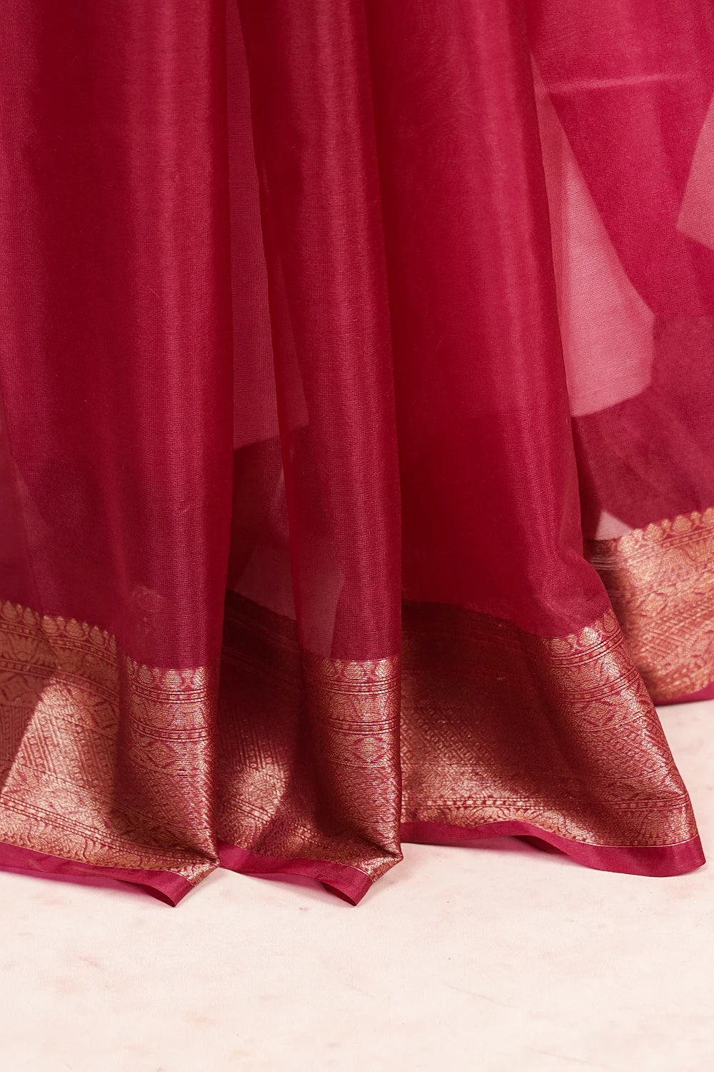Grape Wine Semi Tussar Saree