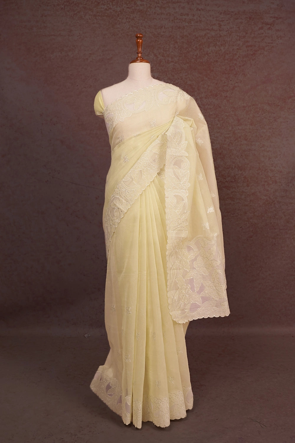 Light Pista Green Net Kota Saree