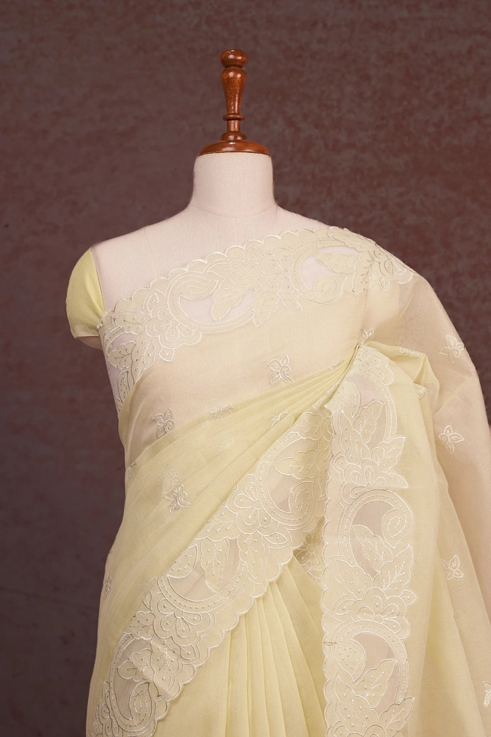 Light Pista Green Net Kota Saree