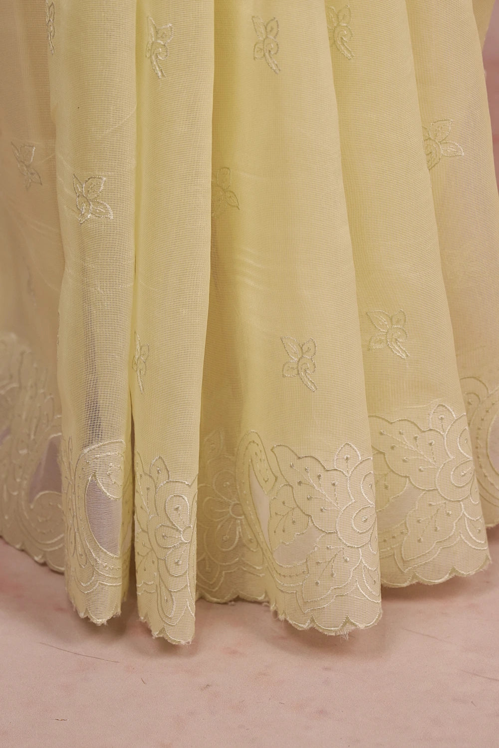 Light Pista Green Net Kota Saree