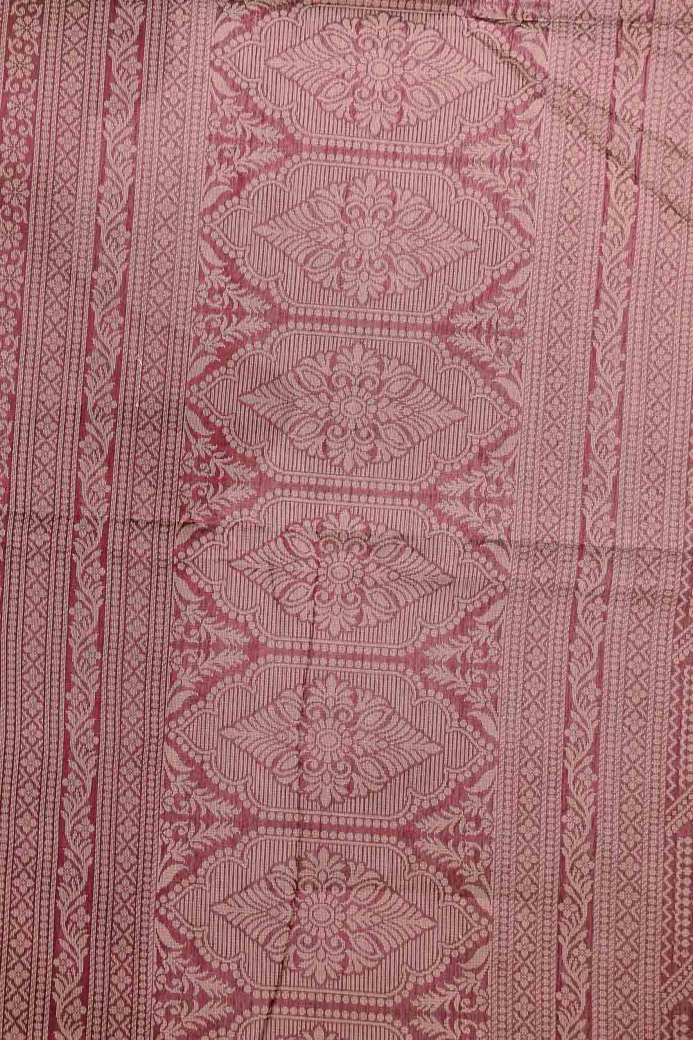 Mustard Yellow Cotton Silk Saree