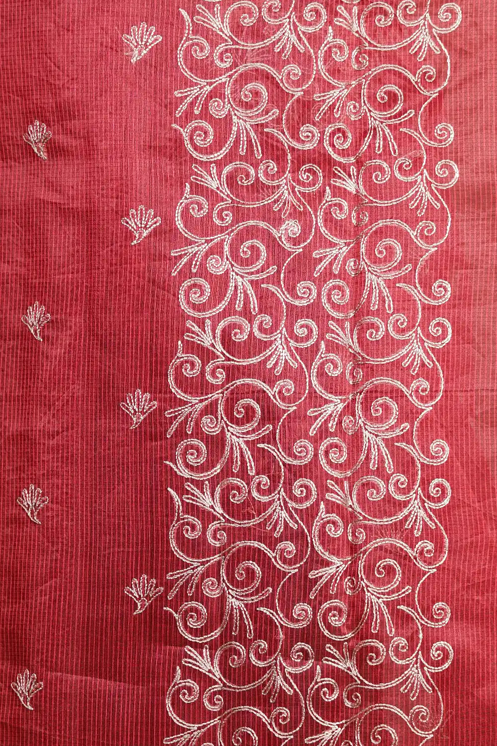 Reddish Maroon Kota Saree