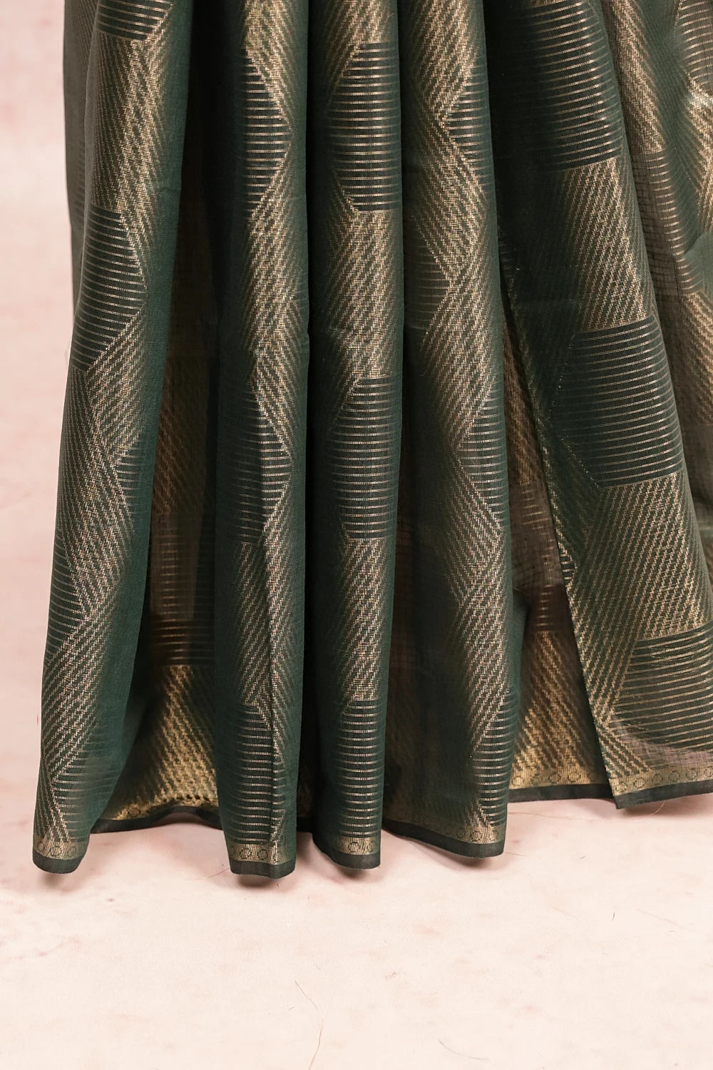 Bottle Green Art Silk Saree